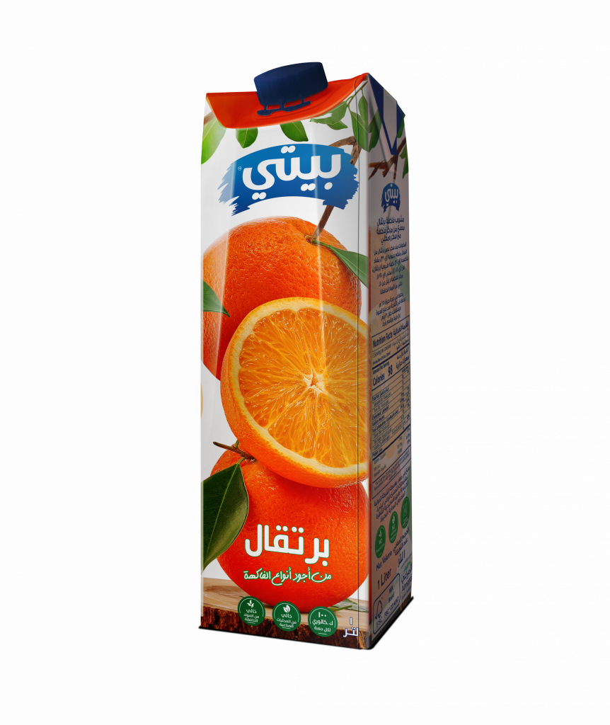 عصير بيتى برتقال لتر *12