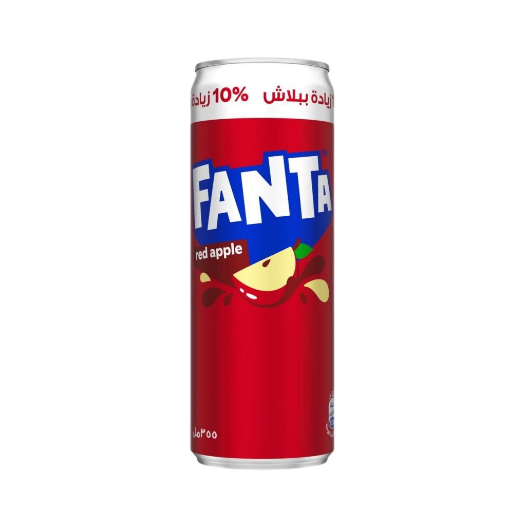 كوكاكولا كانز فانتا تفاح