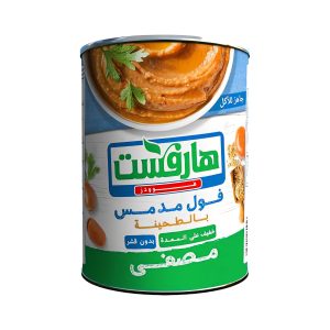 فول هارفست مصفى بالطحينة (400جم / 12علبة)