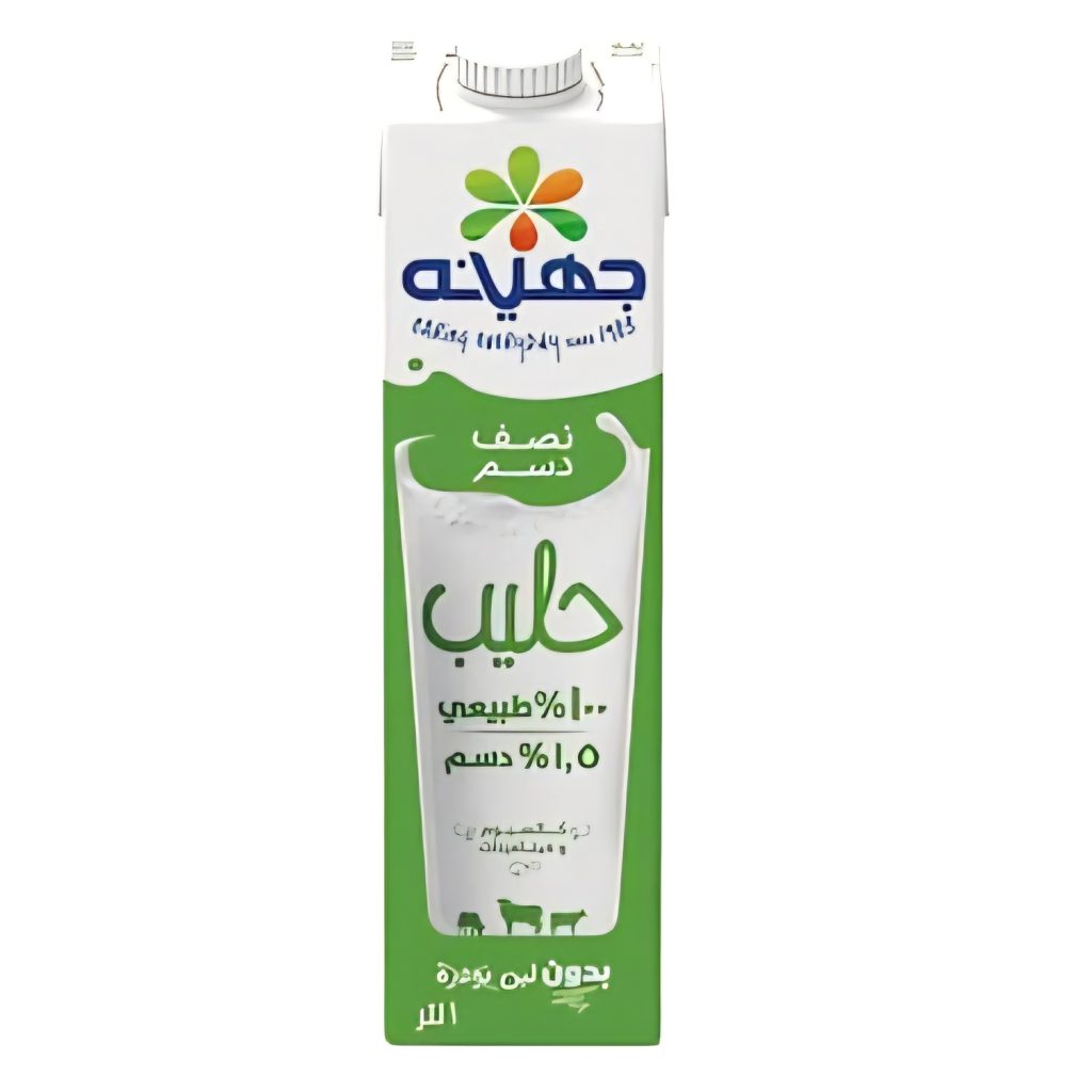 حليب جهينة 1لتر نصف دسم *6