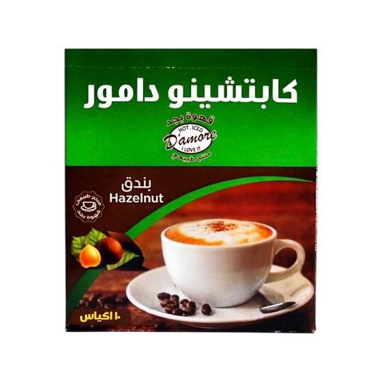 كابتشينو دامور بندق (12علبة/10ظرف)