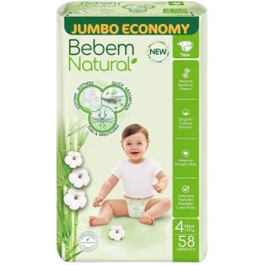 حفاظات بى بم رقم 4(3شنطة /58)