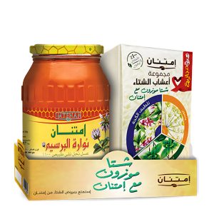 عسل نحل امتنان 800جم عرض اعشاب *8 برطمان