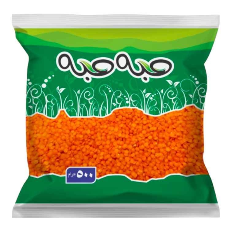 عدس (اصفر ) حبة حبة 500 جرام *20
