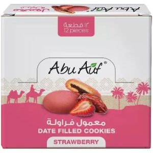 معمول ابو عوف بالتمر مغطى بالفراولة 7ج * 12